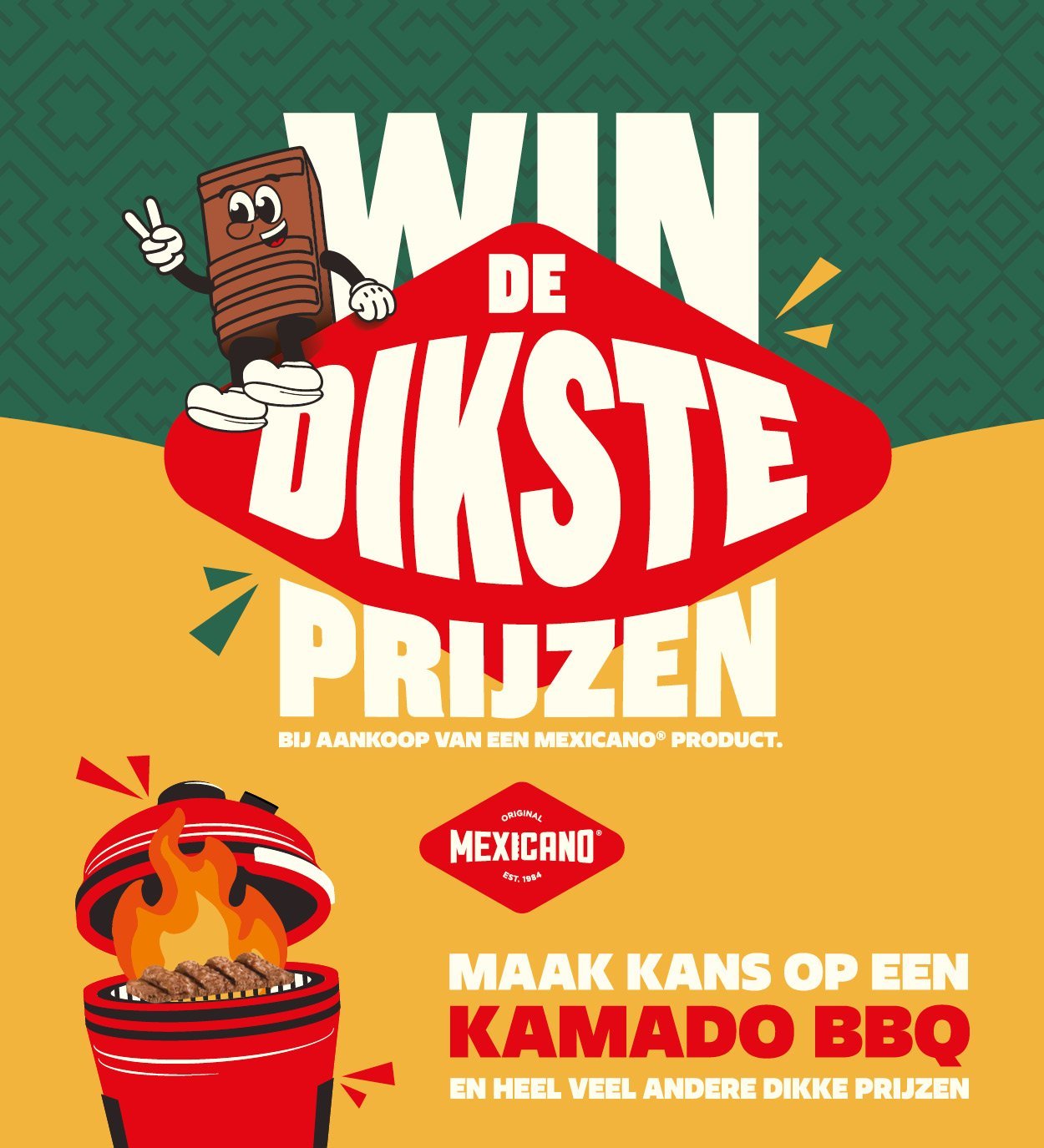 Mexicano winactie, Win de dikste prijzen met mexicano bij Foodmaster